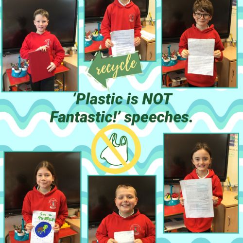 'Plastic is NOT Fantastic!' speeches.